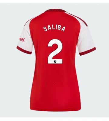 Arsenal William Saliba #2 Hjemmebanetrøje Dame 2026-27 Kortærmet